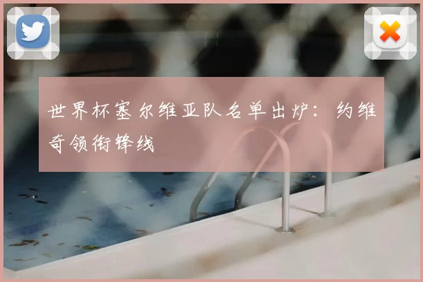 世界杯塞尔维亚队名单出炉:约维奇领衔锋线