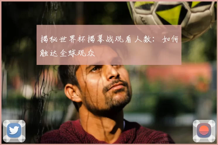 揭秘世界杯揭幕战观看人数:如何触达全球观众
